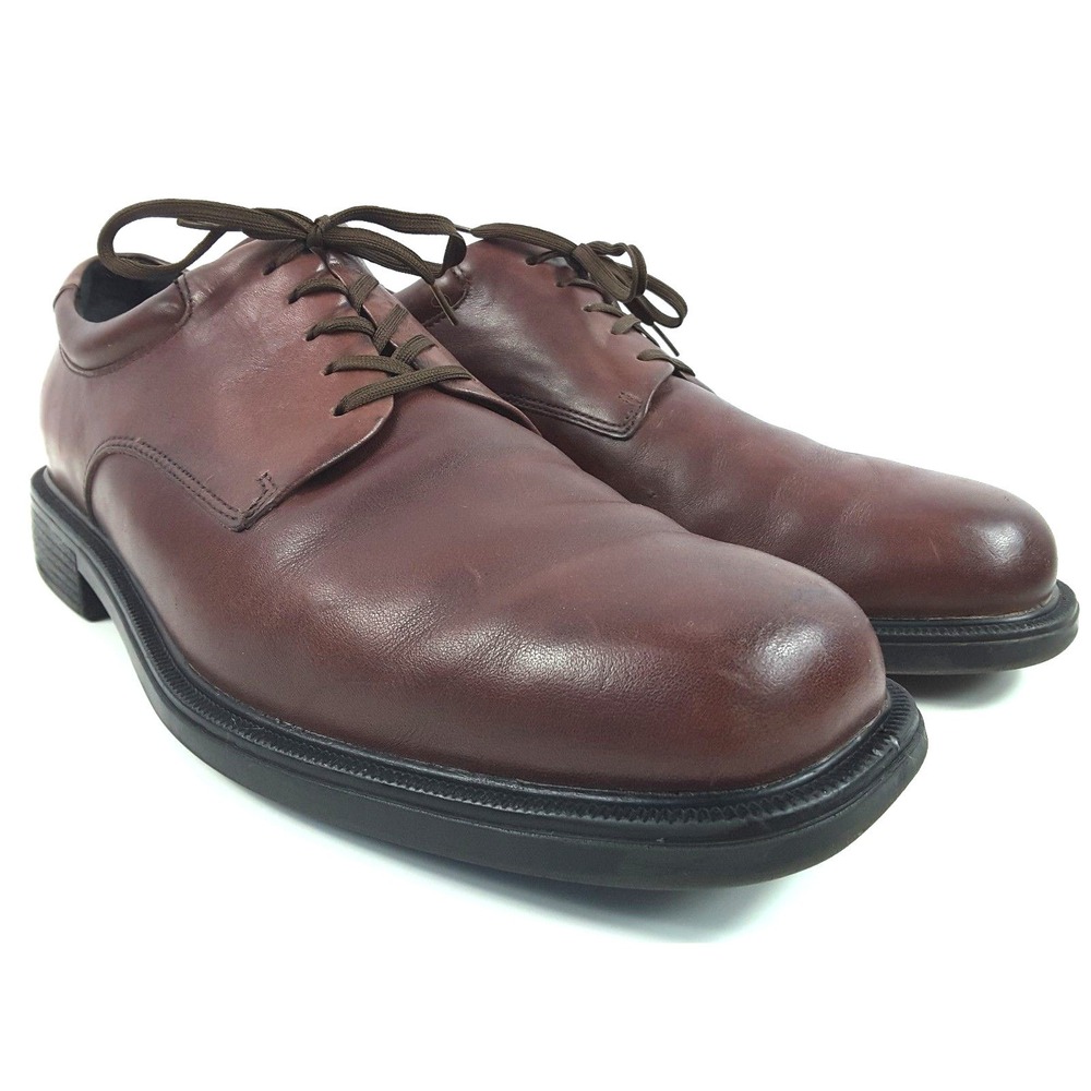 Rockport Margin Men's Brown Oxfords Leather Casual Lace Up Shoes Size 10 M